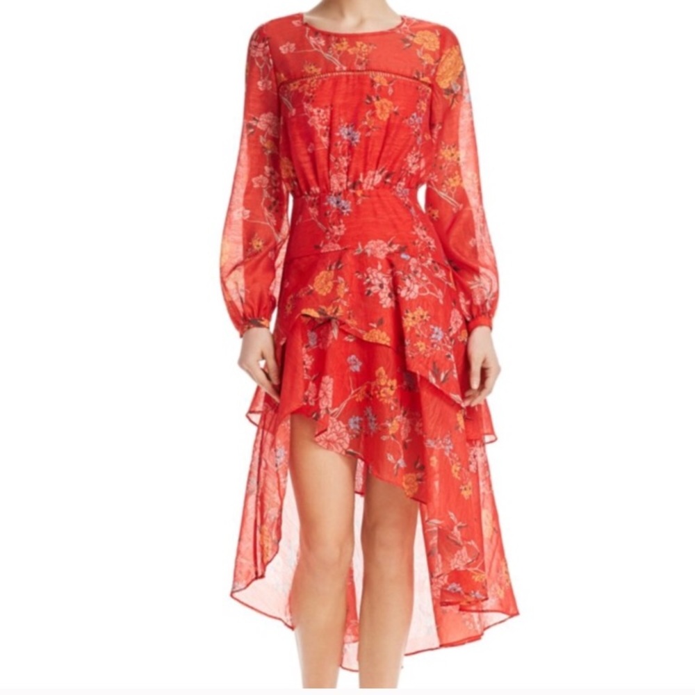 Finders Keepers Red Floral Dress